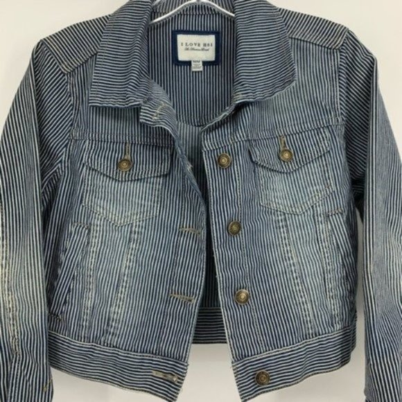 I love H81 Stripes Denim Jacket Medium - Picture 4 of 8